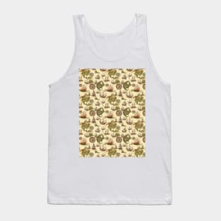 Vintage map pattern Tank Top